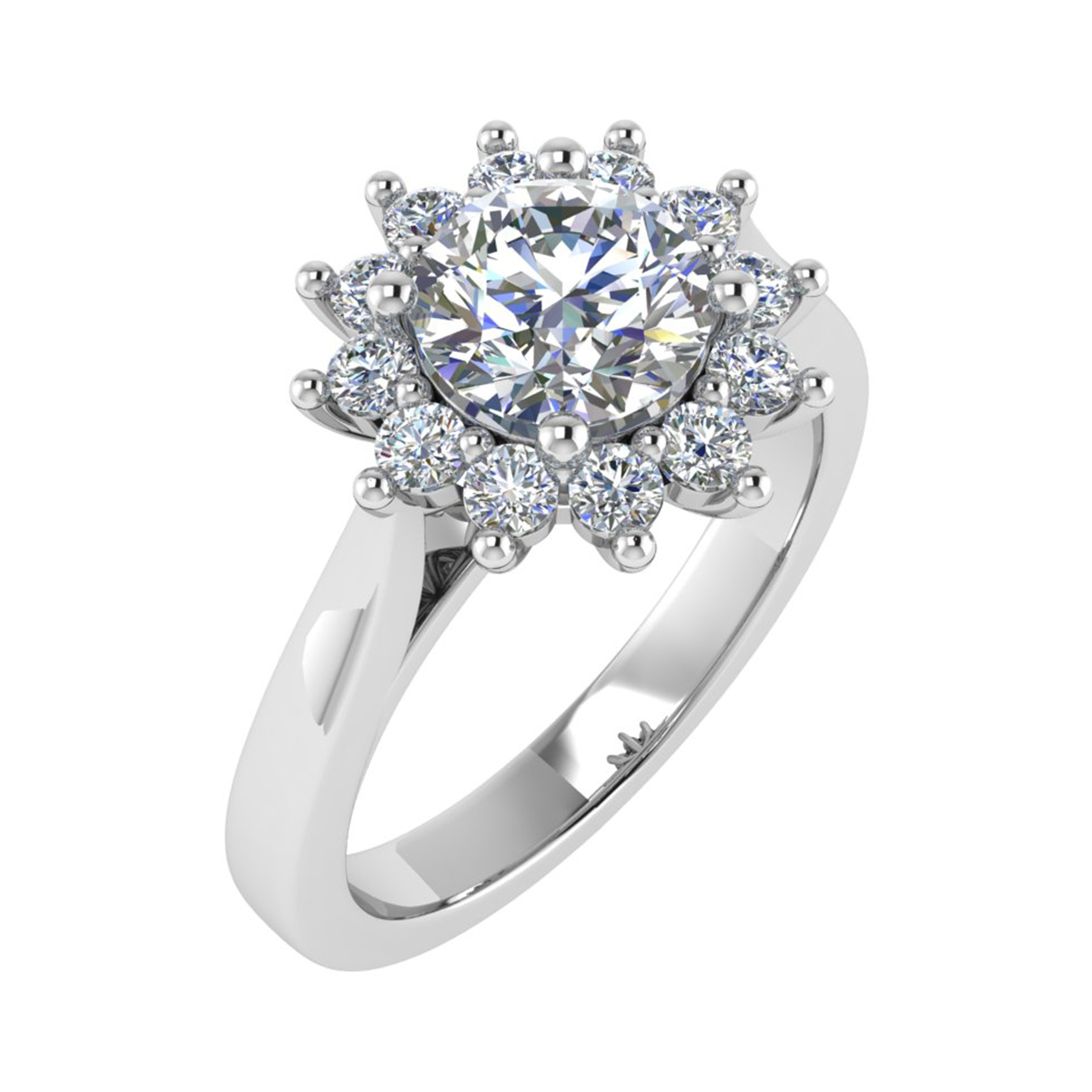 4 Prong 0.20 - 3.00 Carat Natural  Diamond Ring
