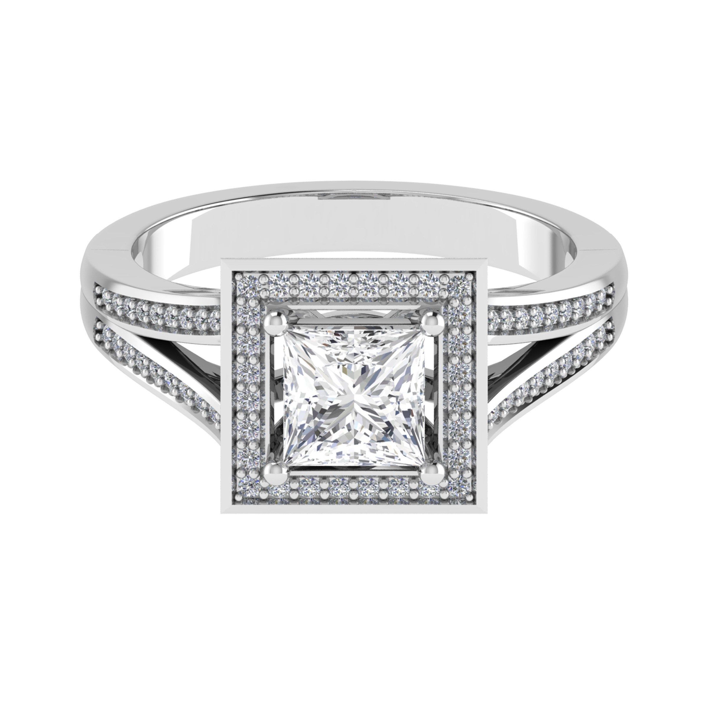 4 Prong Natural  Diamond Ring