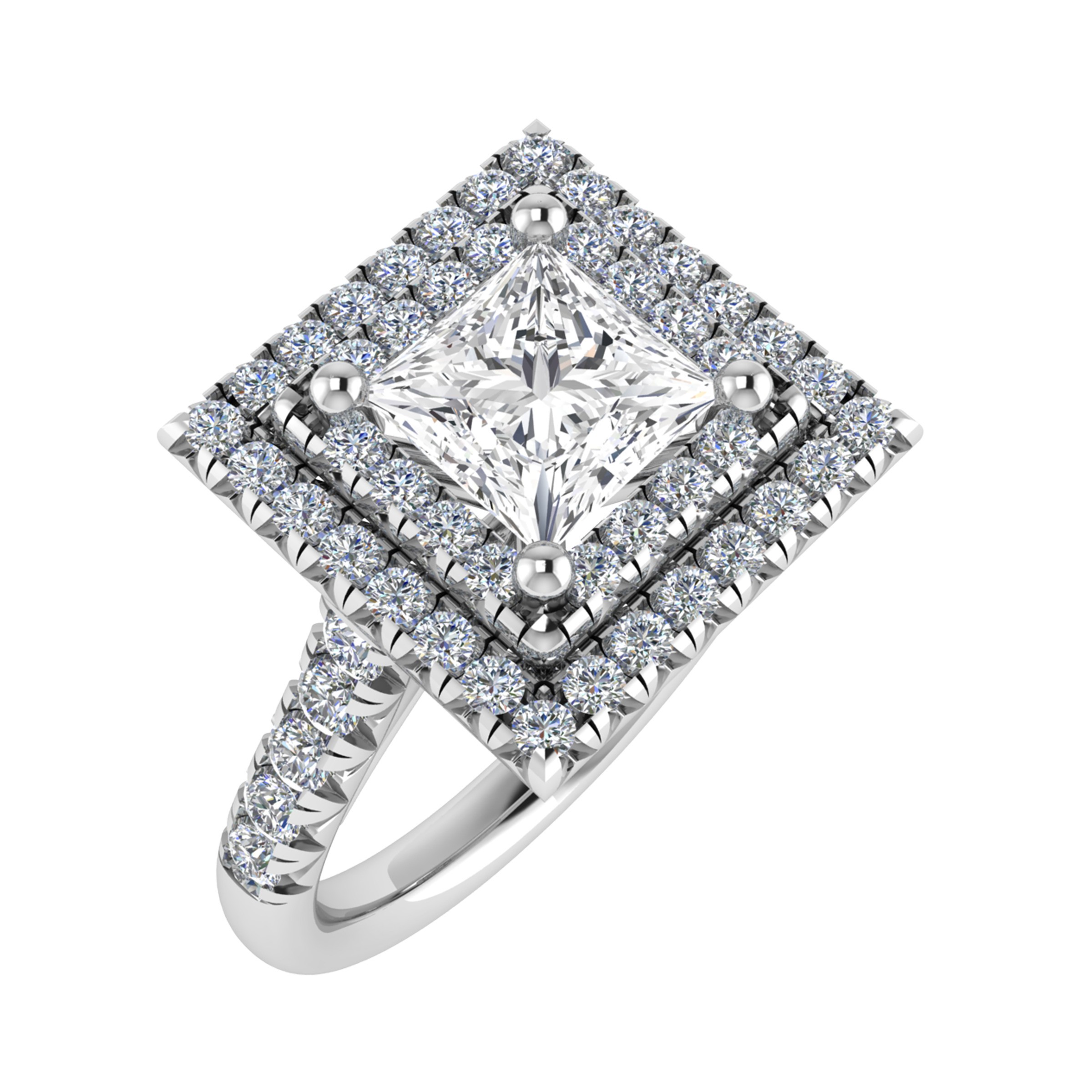 4 Prong Natural  Diamond Ring