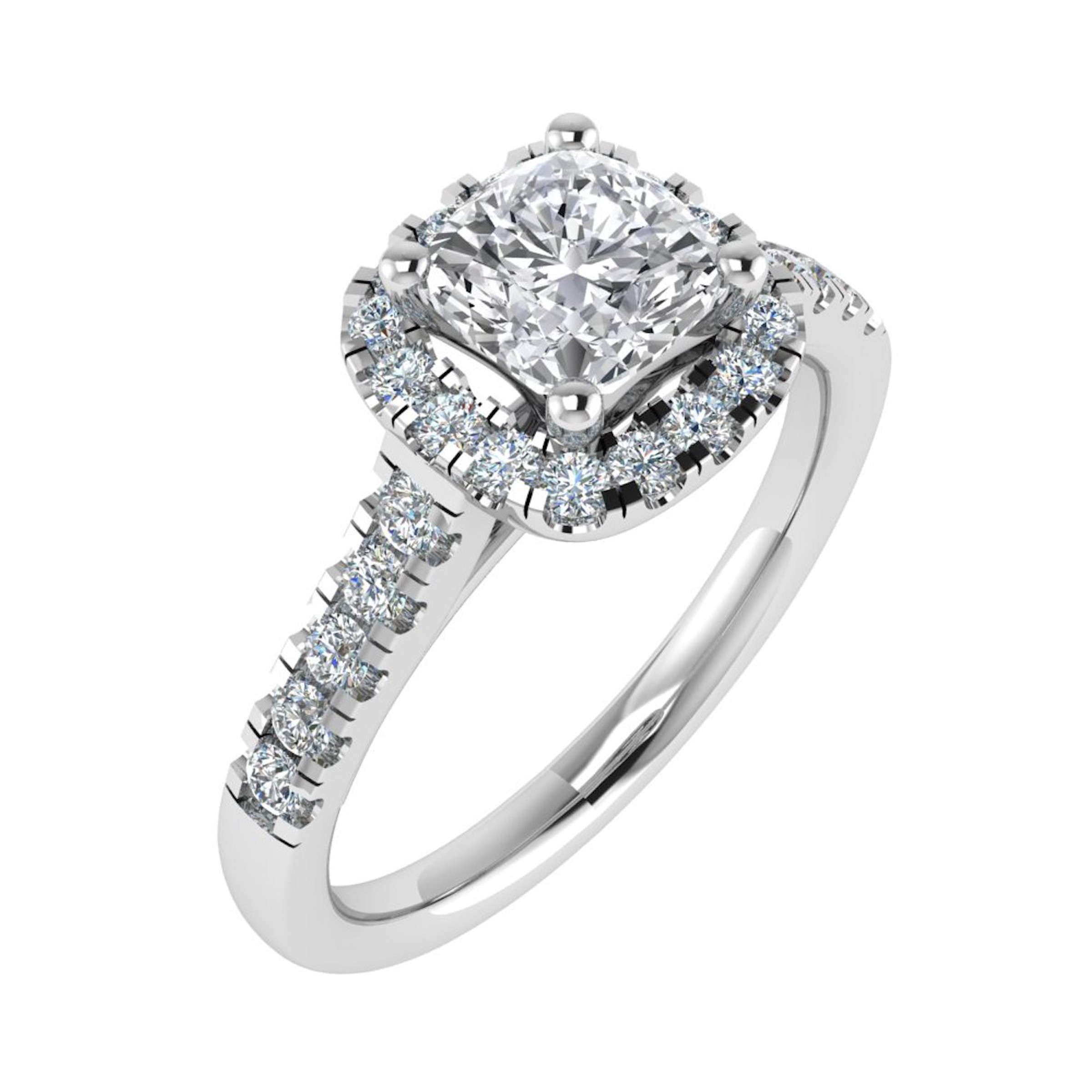4 Prong Natural  Diamond Ring