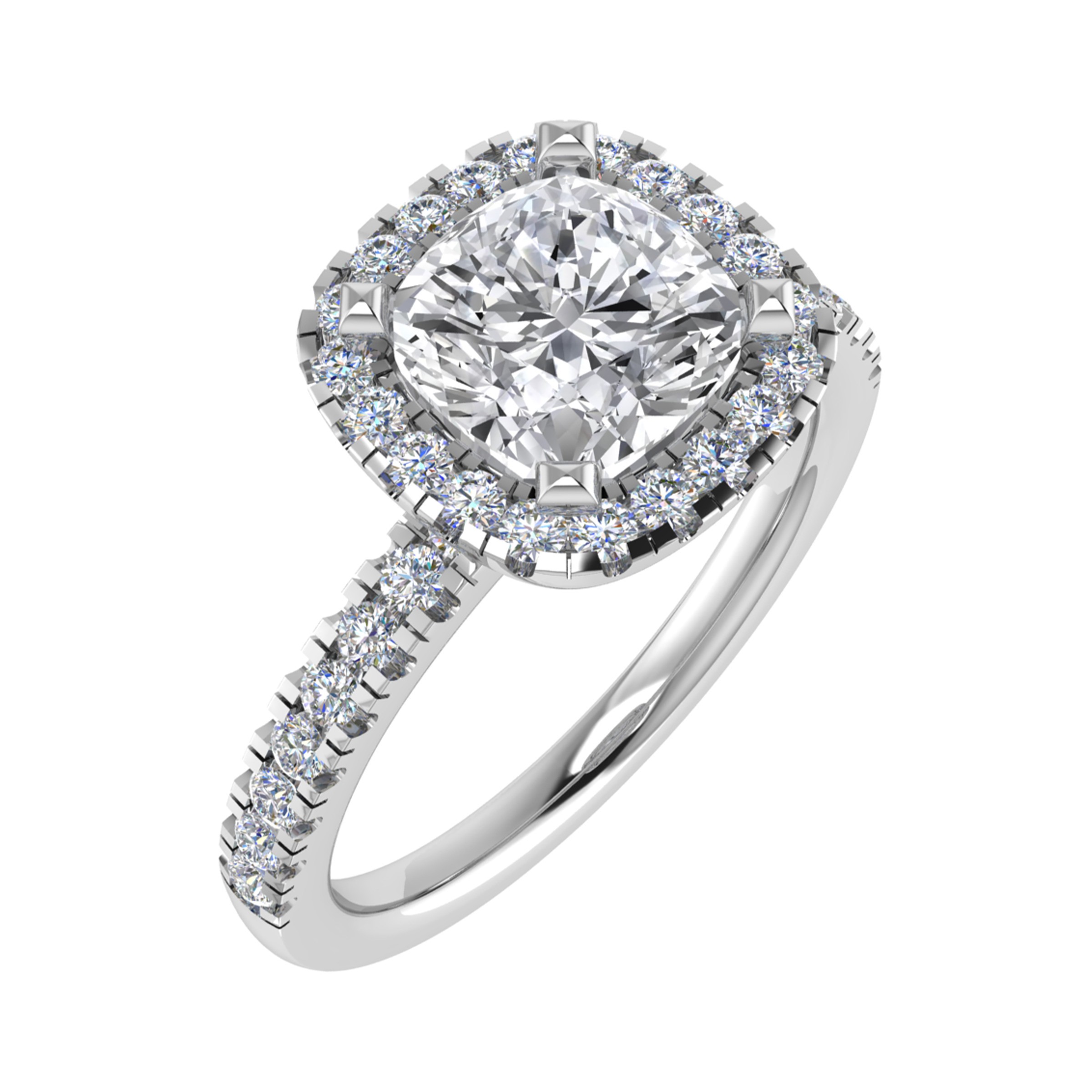 4 Prong Natural  Diamond Ring