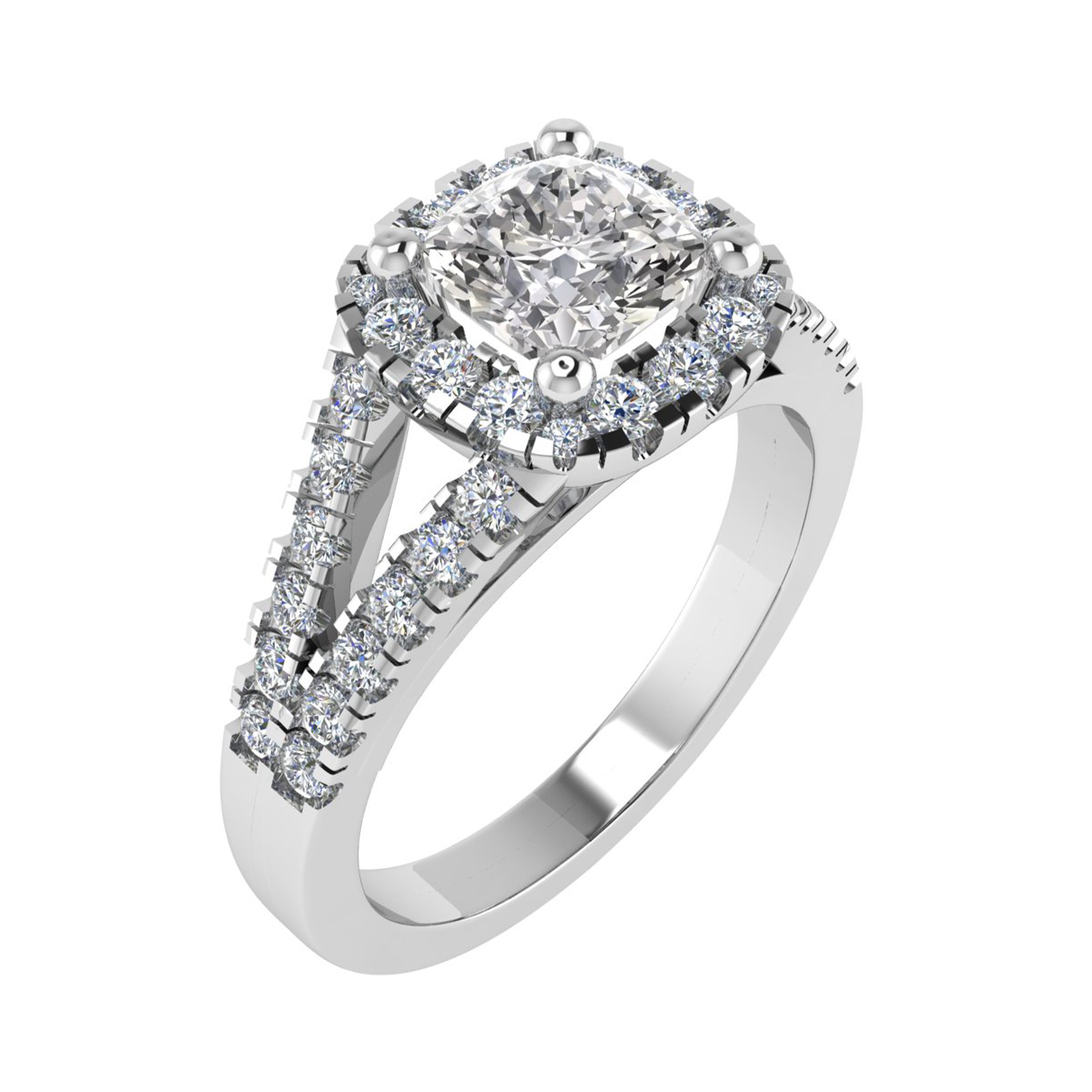 4 Prong Natural  Diamond Ring