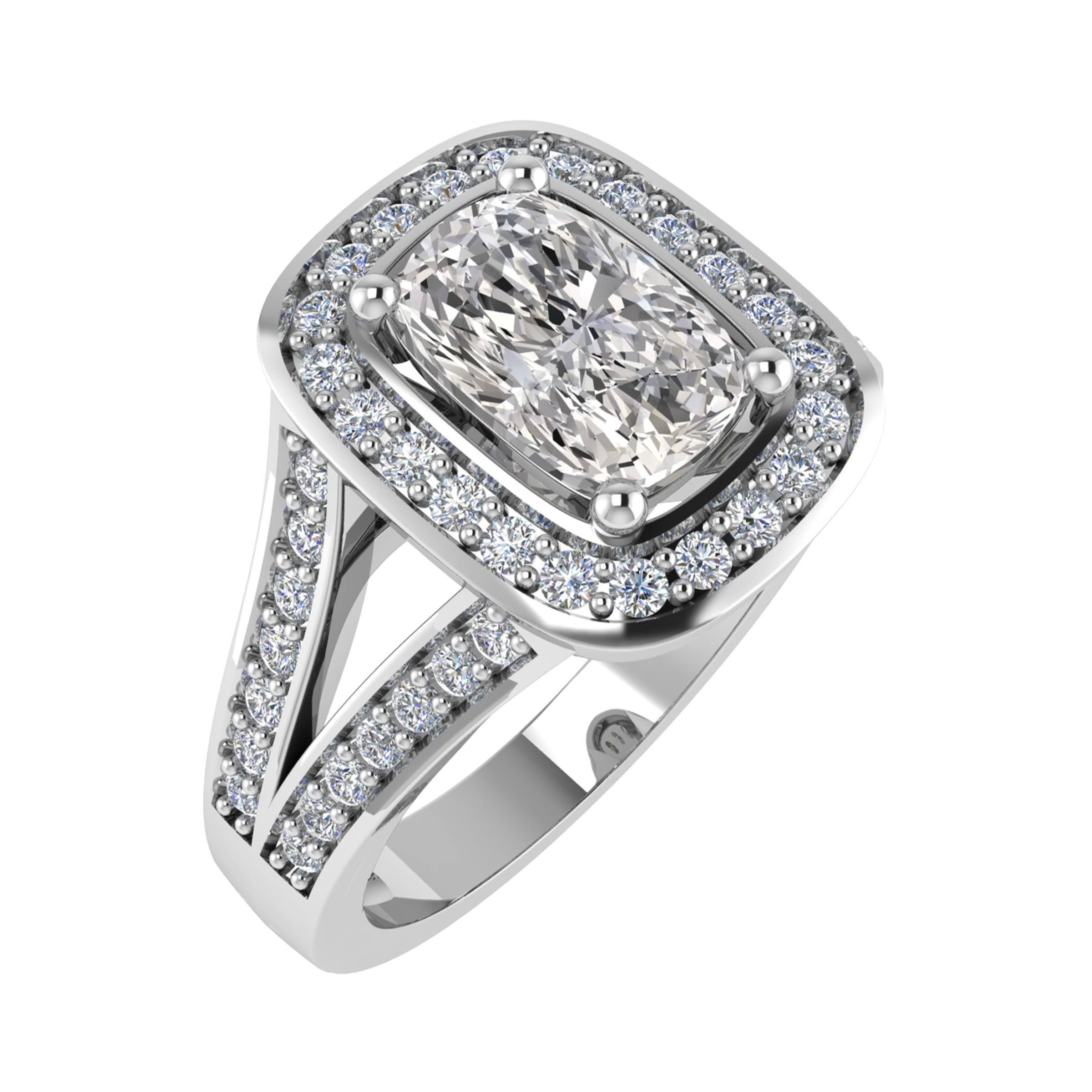 4 Prong Natural  Diamond Ring