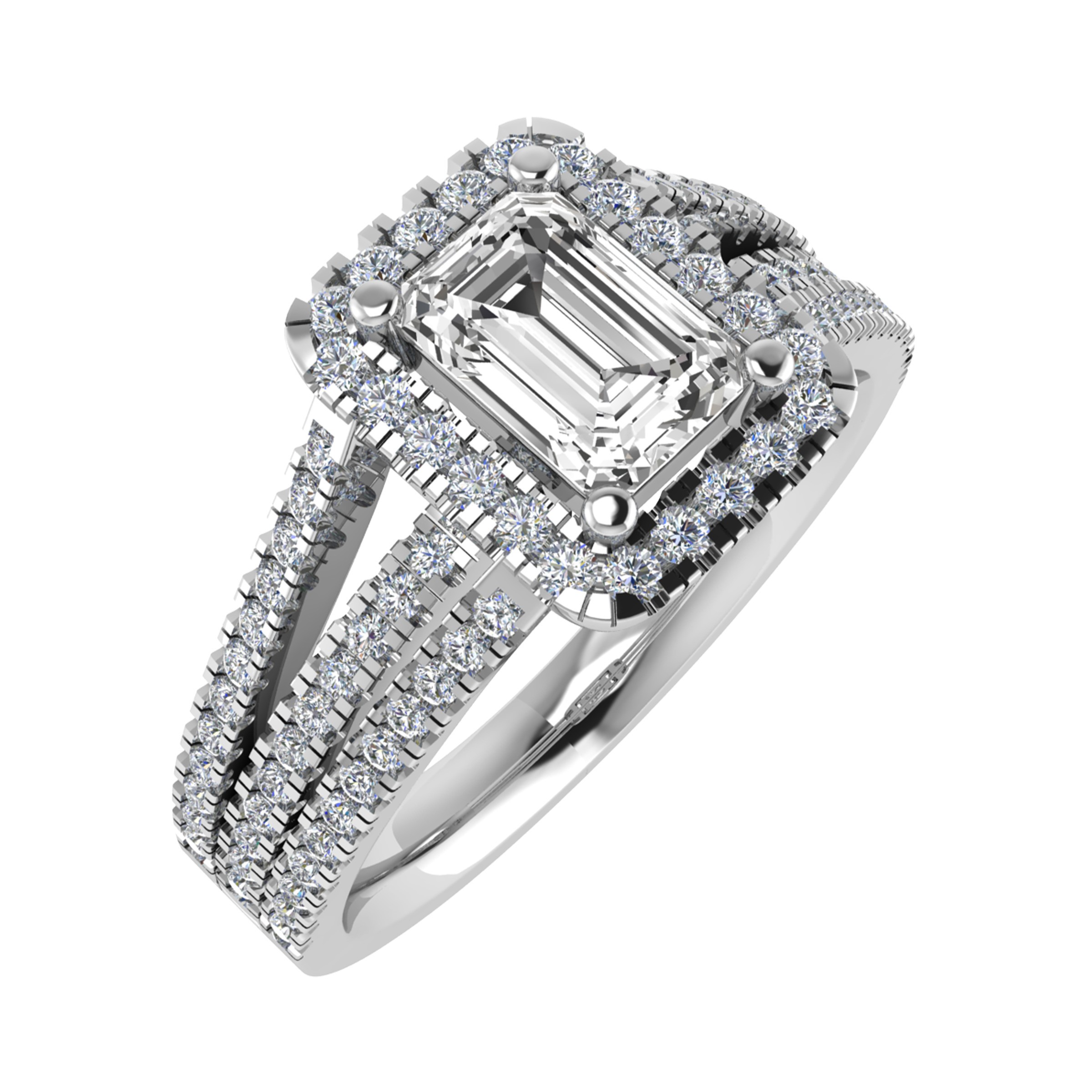 4 Prong 0.20 - 3.00 Carat Natural  Diamond Ring