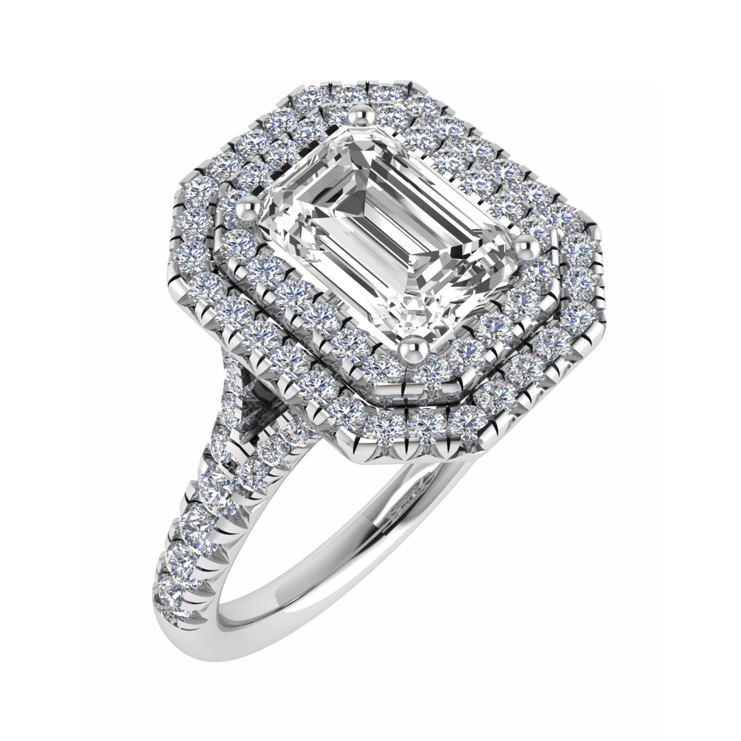 4 Prong 0.20 - 3.00 Carat Natural  Diamond Ring