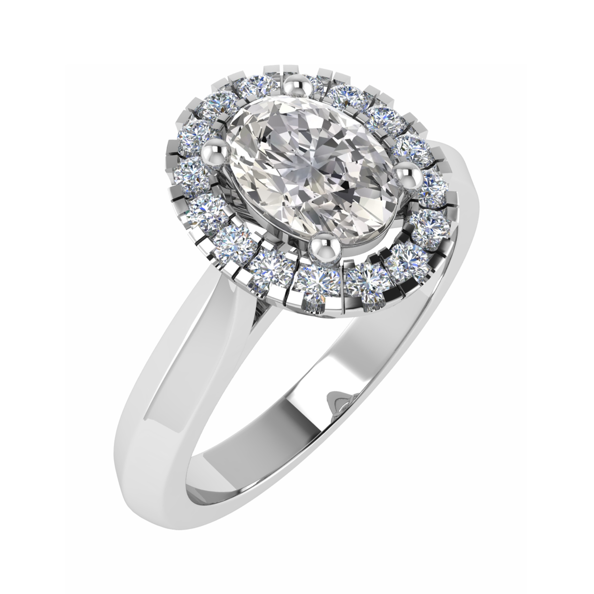 4 Prong Natural  Diamond Ring