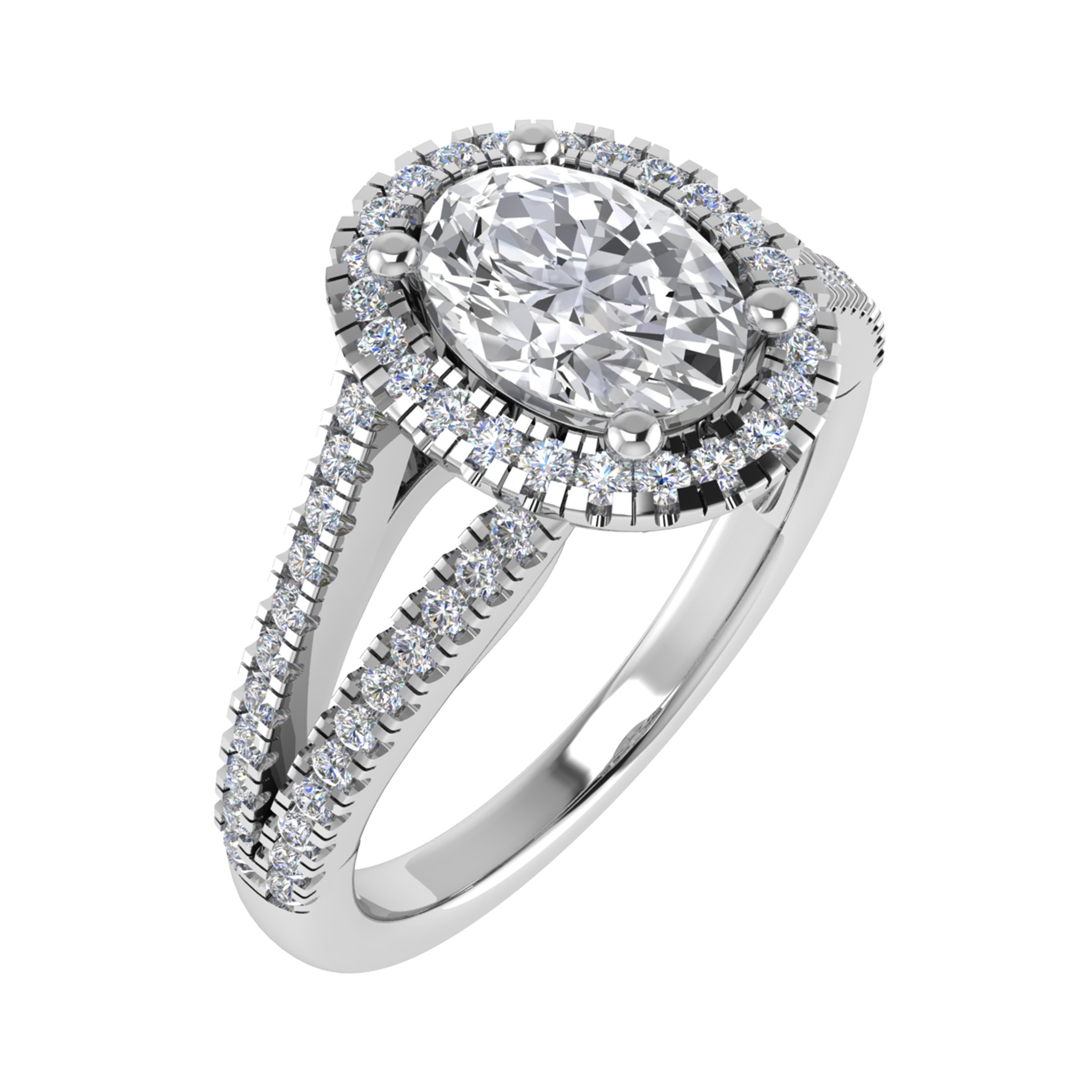 4 Prong Natural  Diamond Ring
