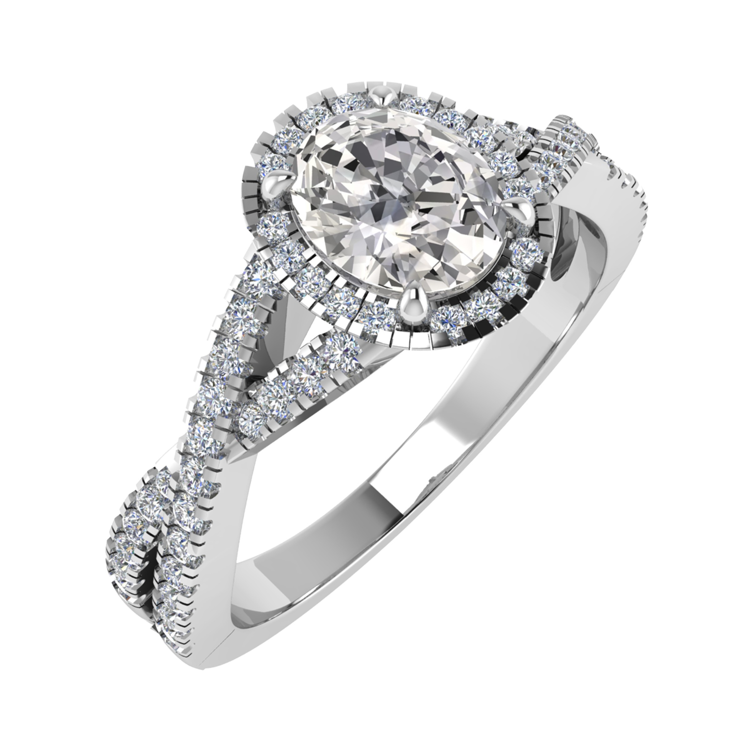 4 Prong Natural  Diamond Ring