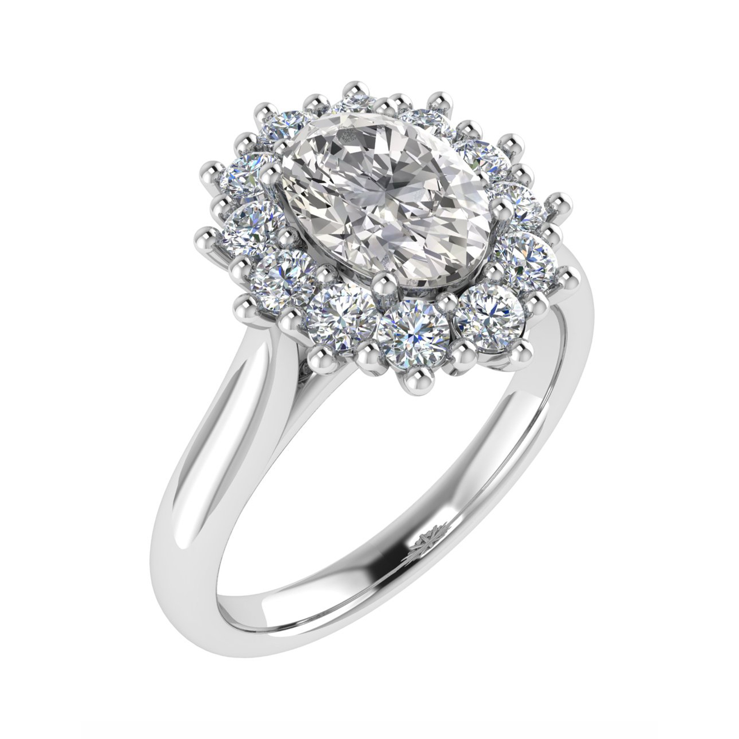 4 Prong Natural  Diamond Ring