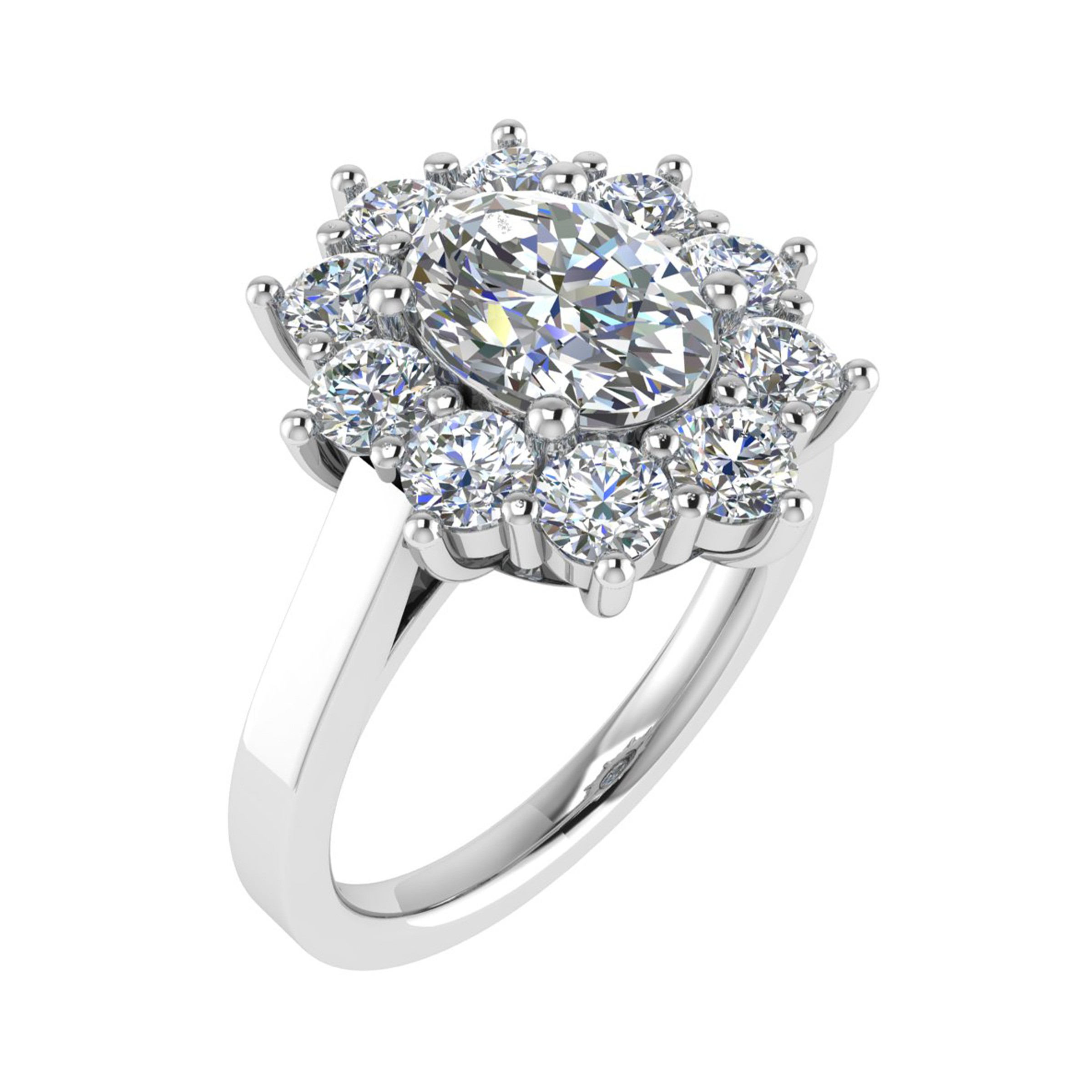 4 Prong Natural  Diamond Ring