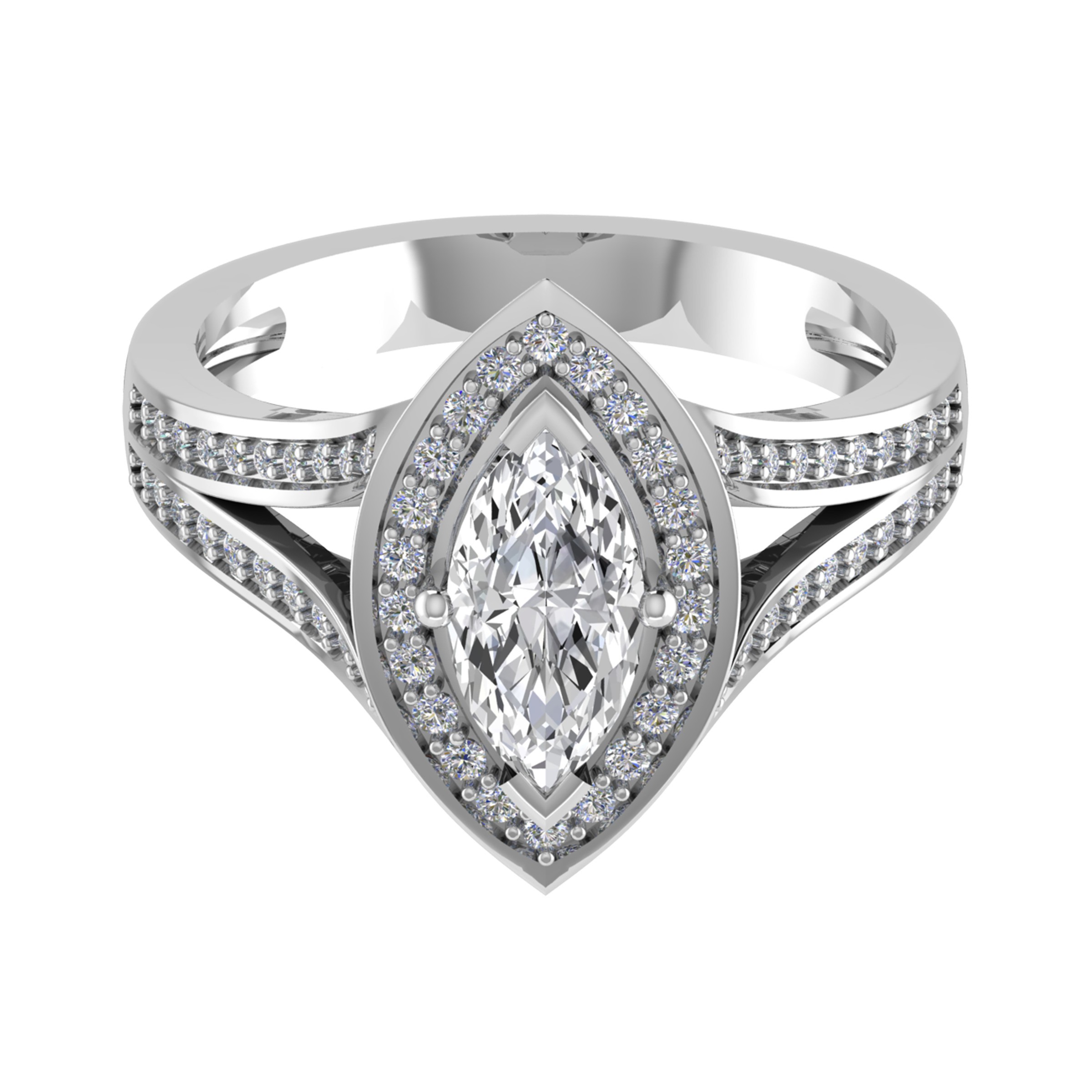 4 Prong Natural  Diamond Ring