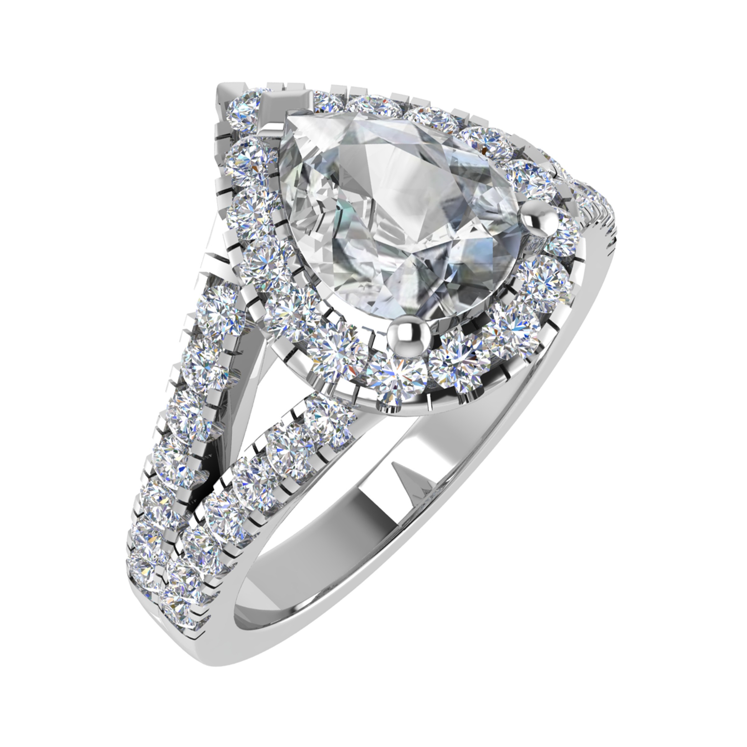 Natural Diamond  Engagement Ring