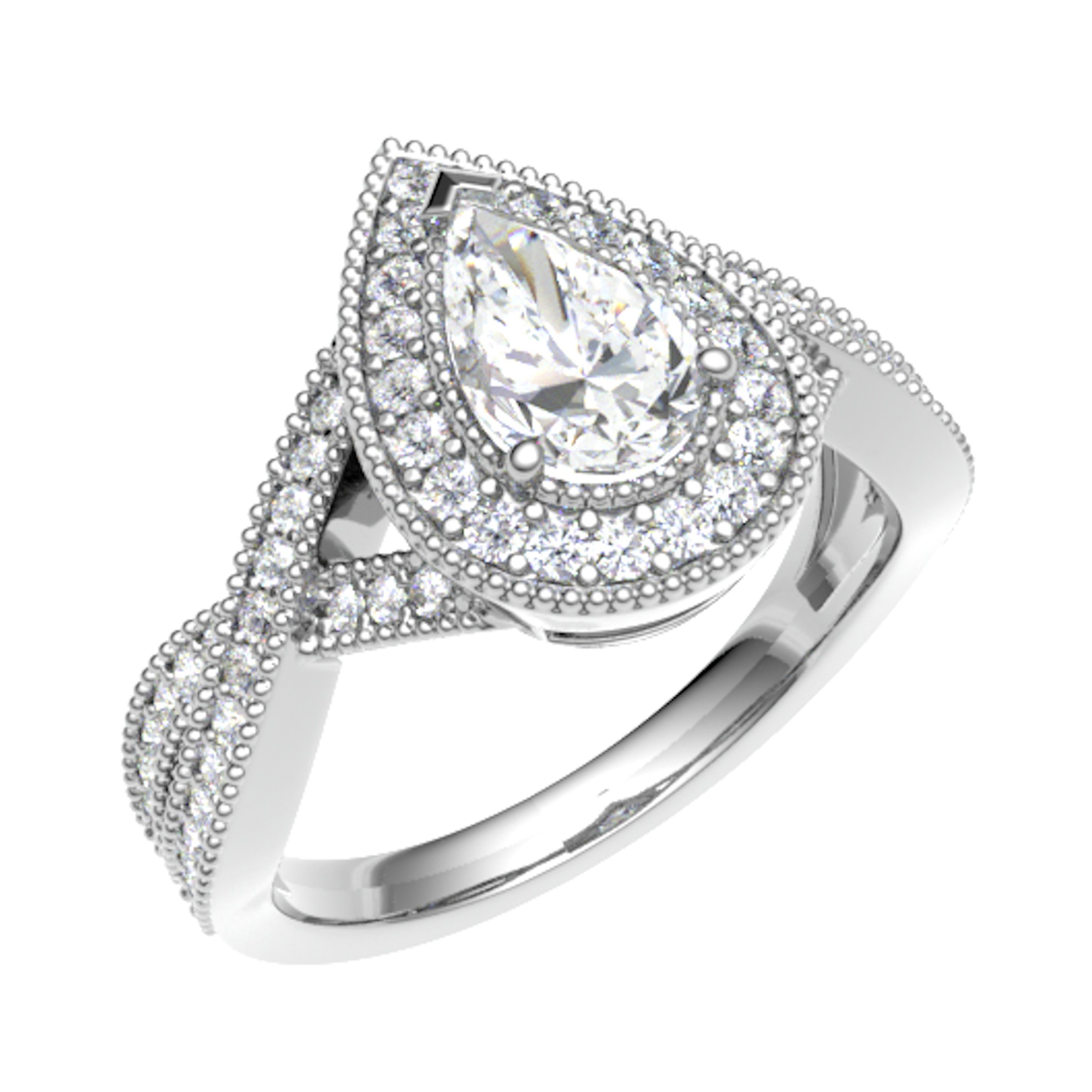 4 Prong Natural  Diamond Ring