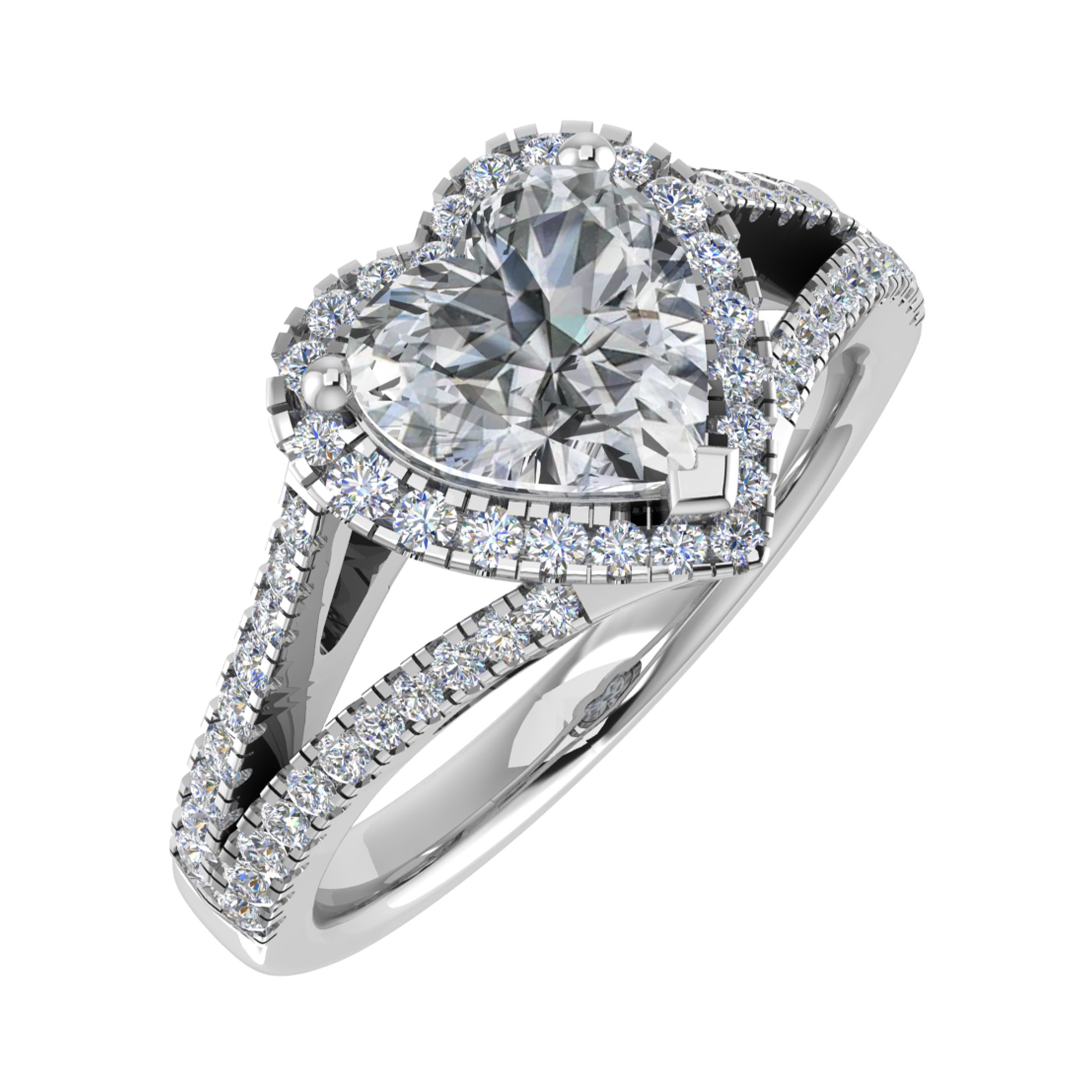 3 Prong Natural  Diamond Ring