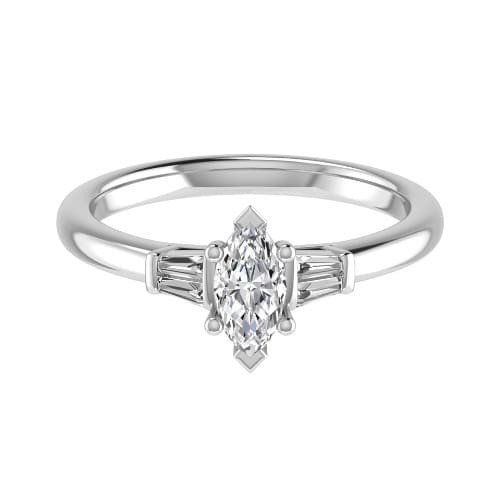6 Prong Natural  Diamond Ring
