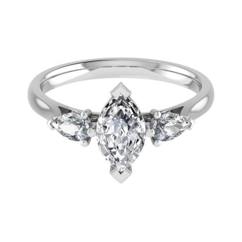 4 Prong Natural  Diamond Ring