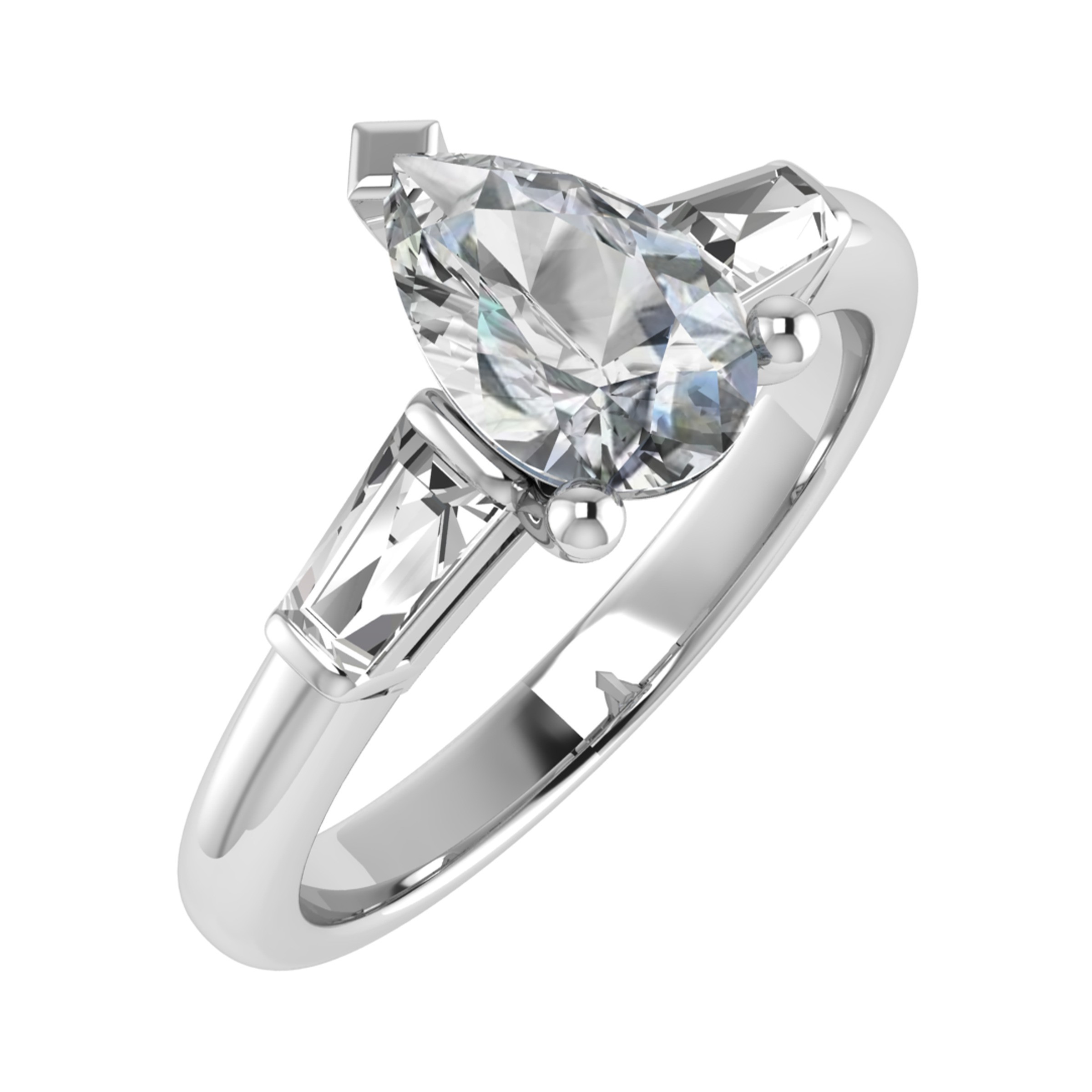 3 Prong Natural  Diamond Ring