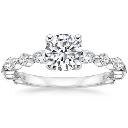 4 Prong Set 0.20 - 3.00 Carat Natural Diamond  Engagement Ring