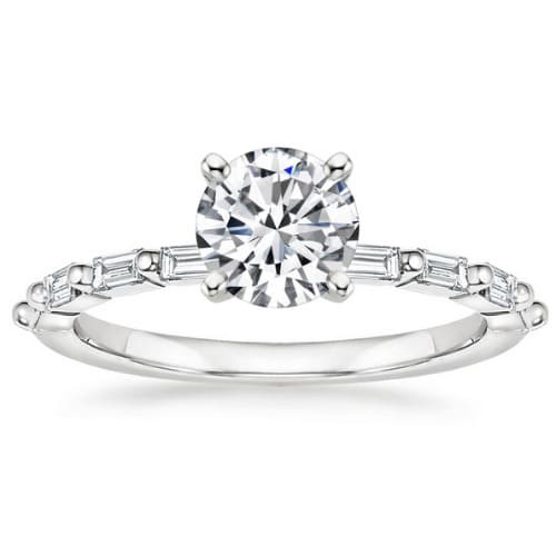 4 Prong Set 0.20 - 3.00 Carat Natural Diamond  Engagement Ring