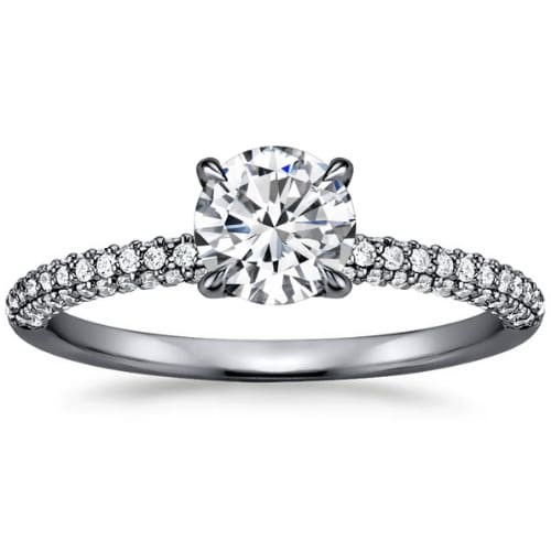 4 Prong 0.20 - 3.00 Carat Natural Diamond  Engagement Ring