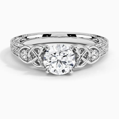 4 Prong 0.20 - 3.00 Carat Natural Diamond  Engagement Ring
