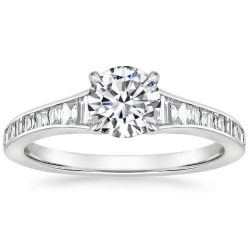 4 Prong 0.20 - 3.00 Carat Natural Diamond  Engagement Ring