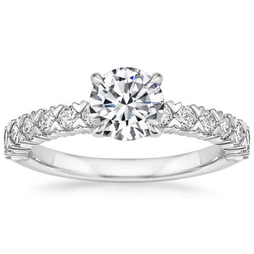 4 Prong 0.20 - 3.00 Carat Natural Diamond  Engagement Ring