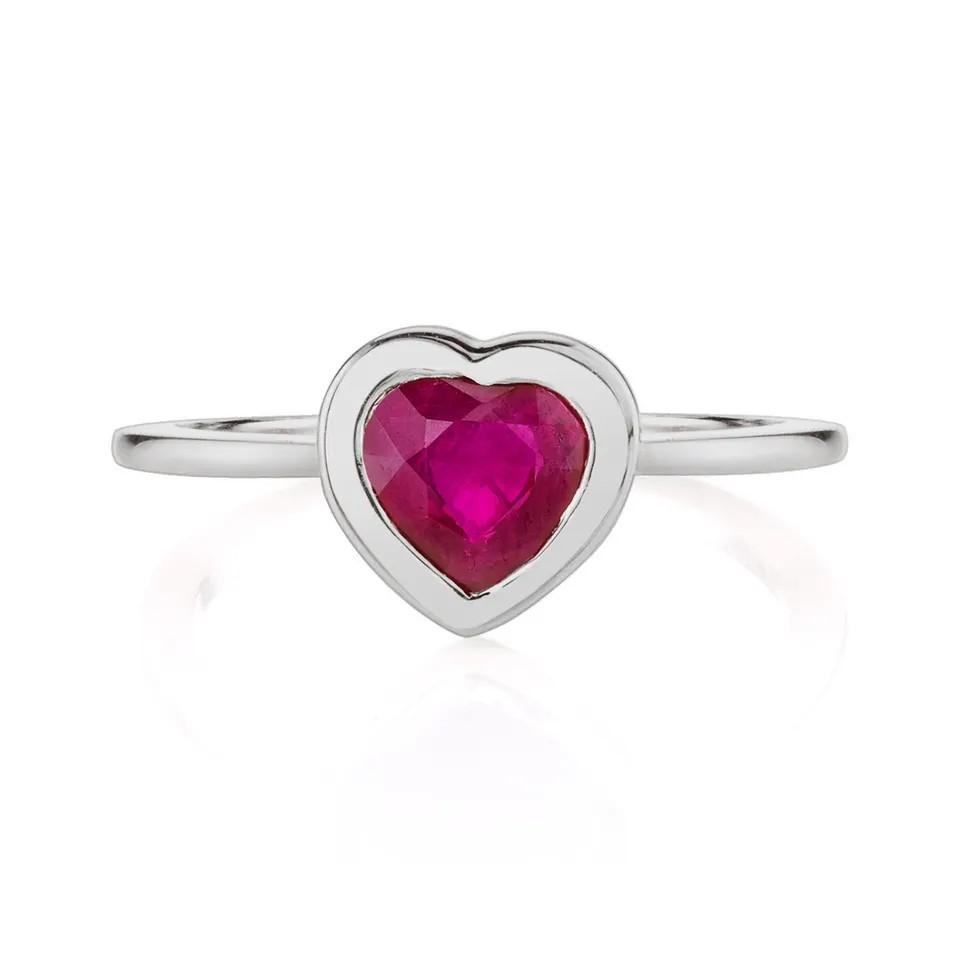 Adrey 0.30 Carat Natural Ruby  Engagement Ring