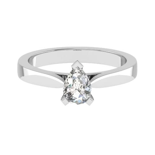 3 Prong Natural Diamond  Engagement Ring