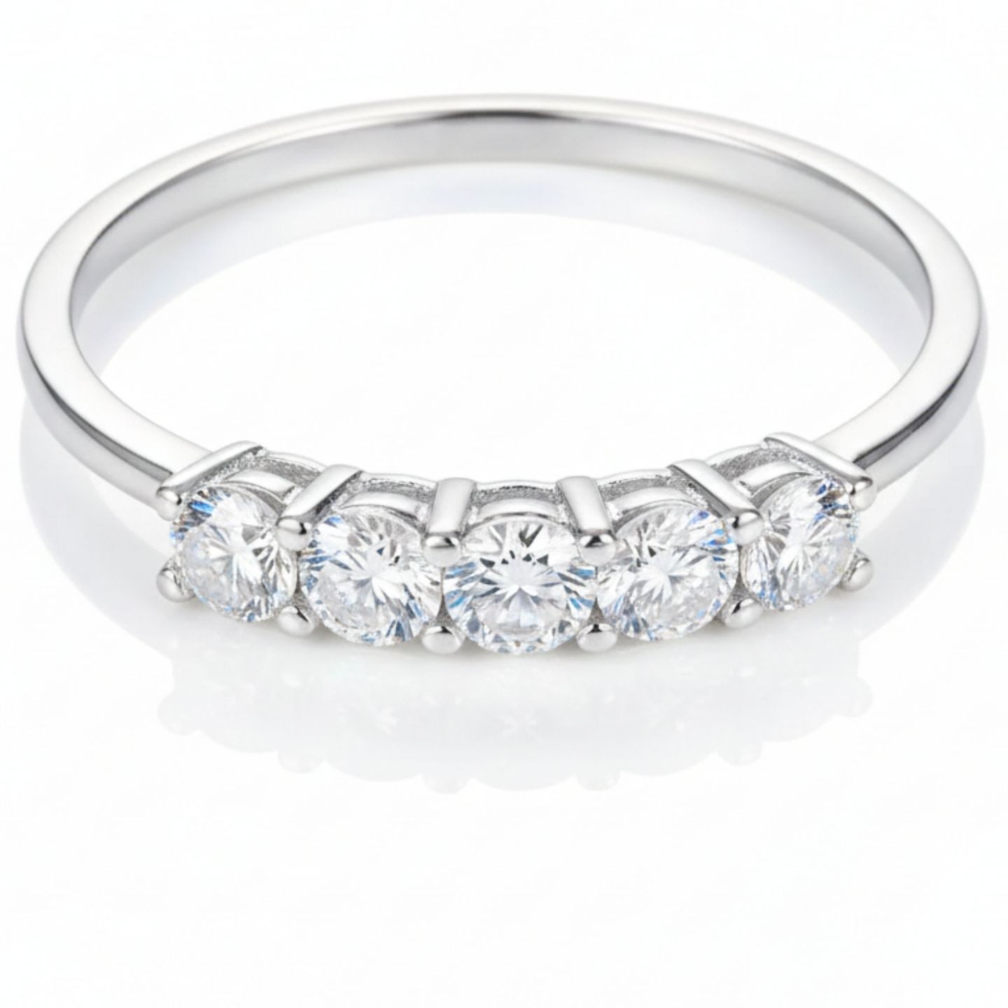 Elizandra Natural Prong  Diamond Ring