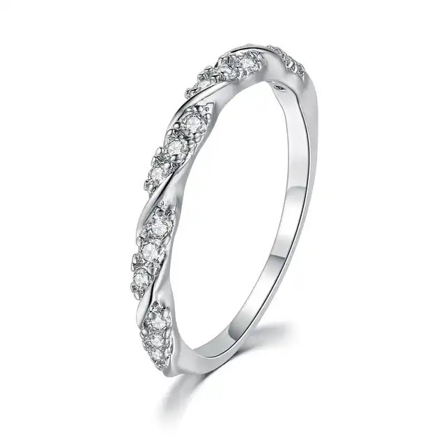 Rosa Natural Prong  Diamond Ring