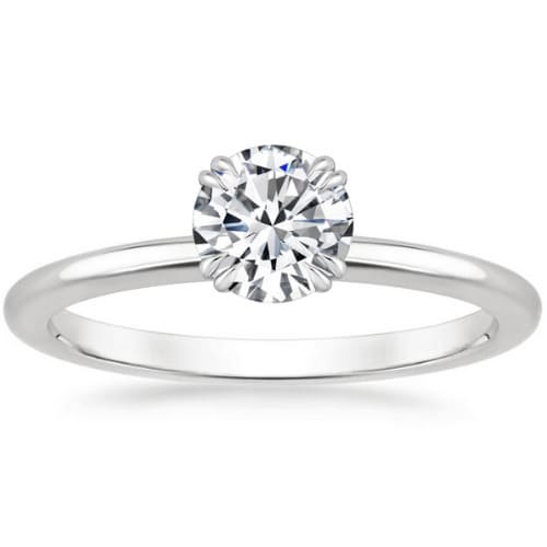 Double Prong Natural  Diamond Ring