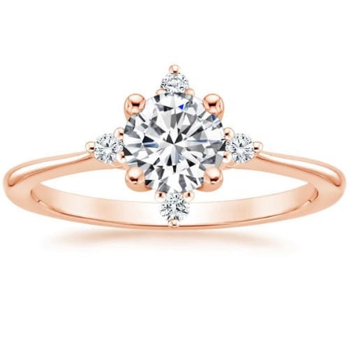 4 Prong 0.20 - 3.00 Carat Natural Diamond  Engagement Ring