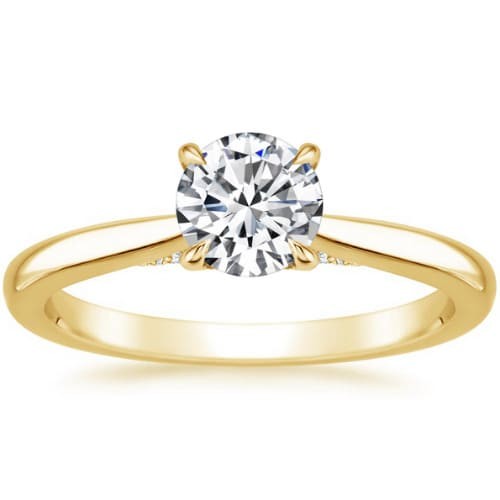 4 Prong 0.20 - 3.00 Carat Natural Diamond  Engagement Ring