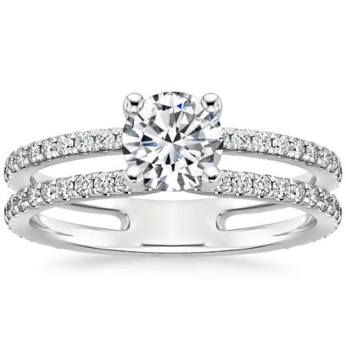 4 Prong 0.20 - 3.00 Carat Natural Diamond  Engagement Ring