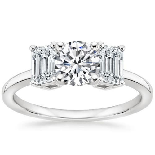 4 Prong Set 0.20 - 3.00 Carat Natural Diamond  Engagement Ring