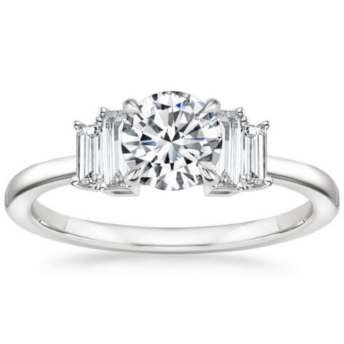 4 Prong Set 0.20 - 3.00 Carat Natural Diamond  Engagement Ring