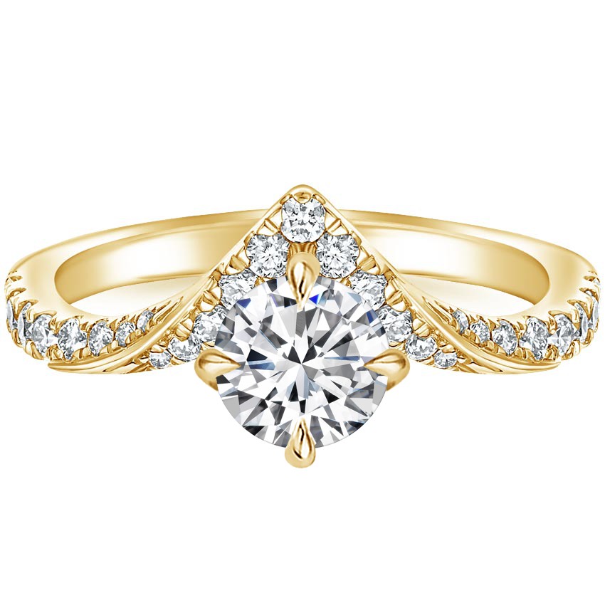 4 Prong 0.20 - 3.00 Carat Natural Diamond  Engagement Ring