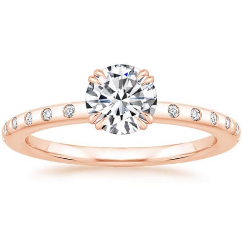 Double Prong 0.20 - 3.00 Carat Natural Diamond  Engagement Ring