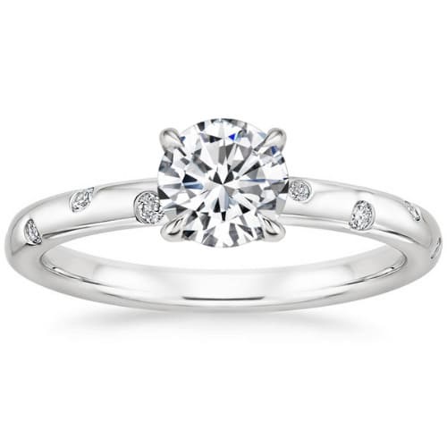 4 Prong Set 0.20 - 3.00 Carat Natural Diamond  Engagement Ring