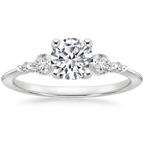 4 Prong 0.20 - 3.00 Carat Natural Diamond  Engagement Ring