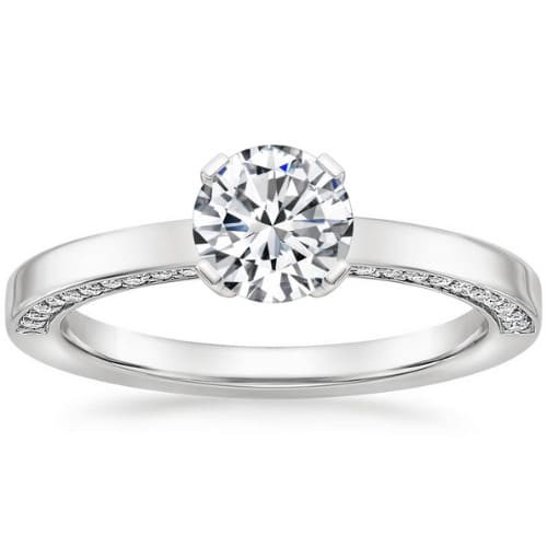 4 Prong Set 0.20 - 3.00 Carat Natural Diamond  Engagement Ring
