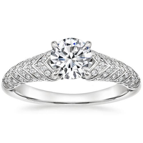 4 Prong Set 0.20 - 3.00 Carat Natural Diamond  Engagement Ring