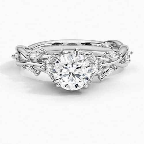 4 Prong Set 0.20 - 3.00 Carat Natural Diamond  Engagement Ring