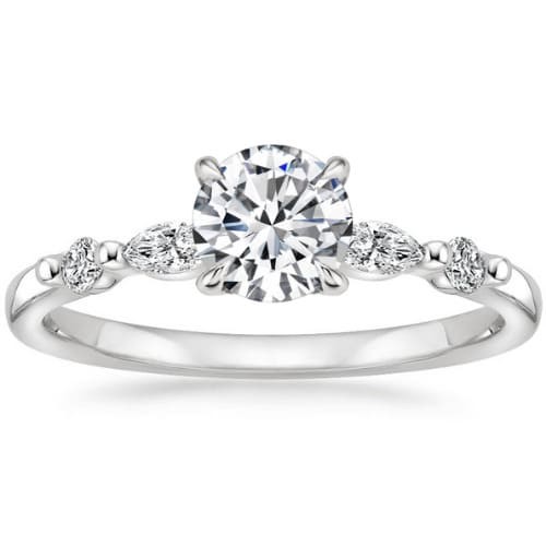4 Prong 0.20 - 3.00 Carat Natural Diamond  Engagement Ring