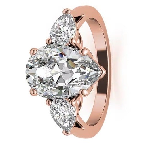 4 Prong Natural  Diamond Ring