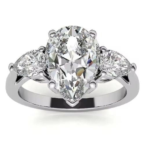 4 Prong Natural  Diamond Ring