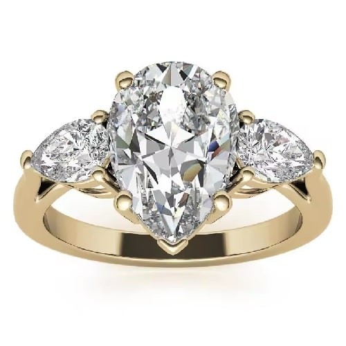 4 Prong Natural  Diamond Ring