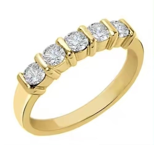Bar 0.30 - 2.00 Carat Natural  Diamond Ring