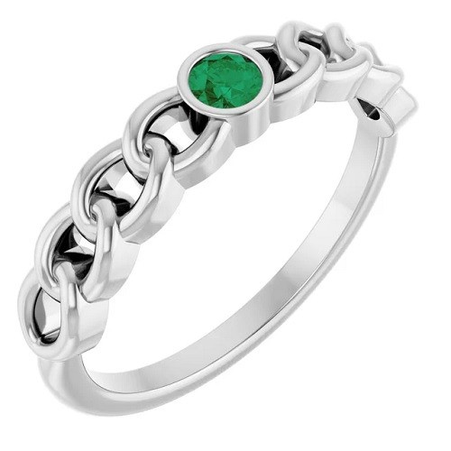 Brea 0.15 Carat Emerald  Diamond Ring